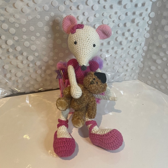 Handmade Amigurumi 🩰🐭Ballerina Mouse Crochet pet - Picture 1 of 10